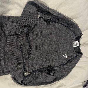 GYMSHARK long sleeve sports top, not cropped, grey, size XS